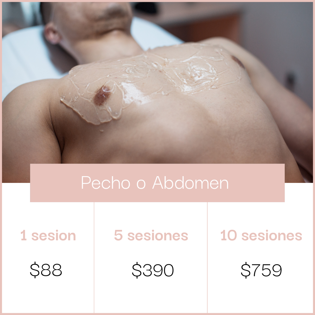 Láser en Pecho o Abdomen- Depósito de