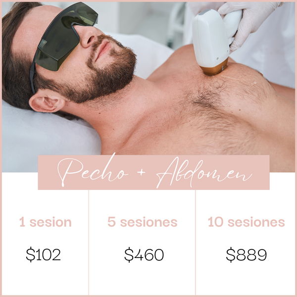 Láser en Pecho+Abdomen- Depósito de